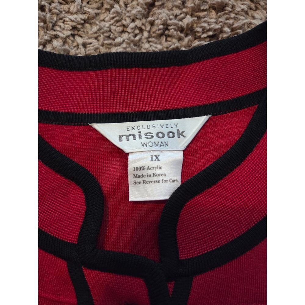 Exclusively Misook Mandarin Collar Button Front C… - image 4